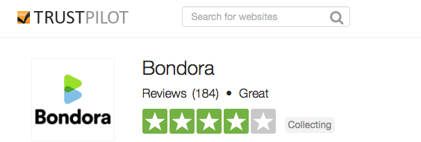  The global reviews on Bondora are good on trustpilot.com